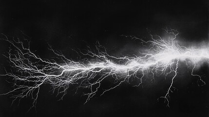 A striking image of a bright lightning bolt against a dark stormy sky, capturing the raw power and beauty of nature's electrical display.
