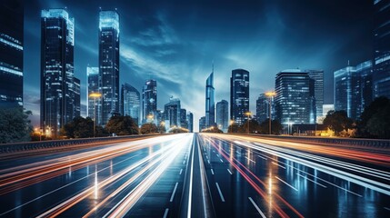 Cityscape Night Lights