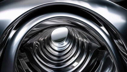 Abstract Chrome Effect Design