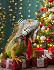 Fototapeta premium Vor dem Weihnachtsbaum