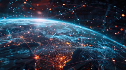 Global Digital Network Connection
