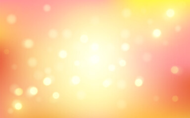 Soft Pastel Bokeh Background with Warm Glow. Abstract Light Spots in Pink and Yellow Tones, Background decoration