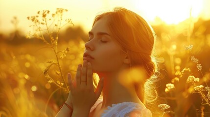 Fototapeta premium Sunset Meditation