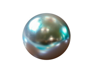 Obraz premium Close-Up Illustration of a Lustrous Pearl with Smooth Surface and Subtle Iridescence