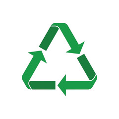 Fototapeta premium Recycle symbol. Reuse icon white background vector file
