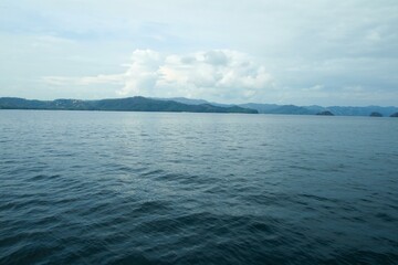 clouds over the sea