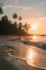 Beach Sunset Scene