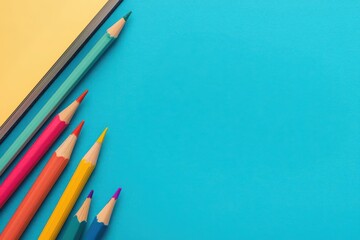 Macro of a planner open to a section labeled  Creative Strategies  with colorful drawings and notes, Planner with creative strategies section, Bright and motivating