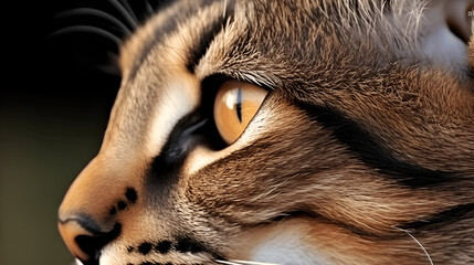 close up portrait of a cat