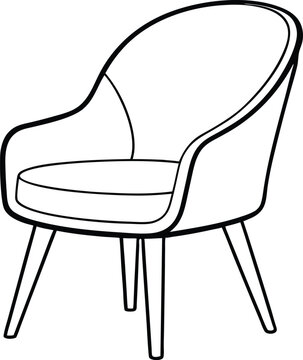 recommend clip art: chair line art, chair outline vector illustration