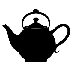 Teapot Silhouette vector illustration