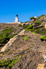 Lighthouse of Cap de Creus on the Costa Brava, Spain