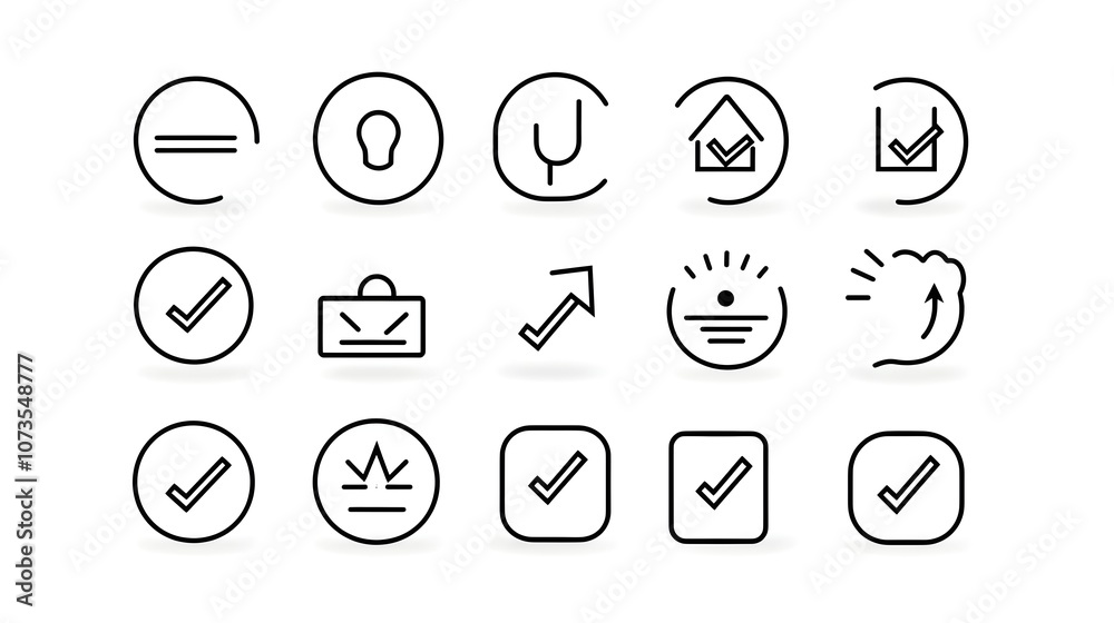 Poster Collection of customer satisfaction web icons in line style featuring rating like dislike and review symbols on a white background  Concept of user feedback product or service measurement