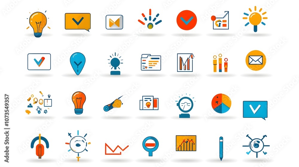 Poster Set of Line Icons Representing Customer Feedback Review Satisfaction and Experience Metrics on a Clean White Background  Symbols for Business Service and Product Evaluation Analysis and Management