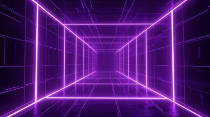 Purple grid background with dark space in the center, neon background
