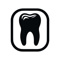 Braces teeth icons set dark color. Vector