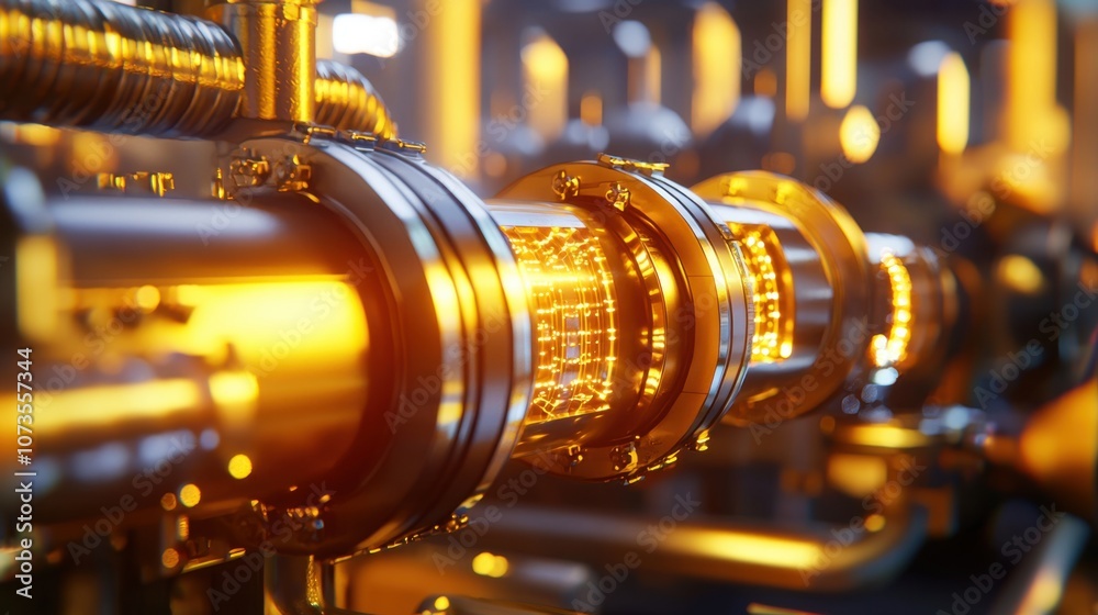 Fototapete Advanced Machinery for Processing Foods with Complex System Components in a Modern Factory Setup Highlighting Efficiency and Innovation in Food Production