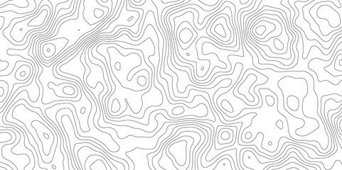 Topographic map background geographic line map with elevation assignments. Modern design with White background with topographic wavy pattern design.paper texture Imitation of a geographical map shades