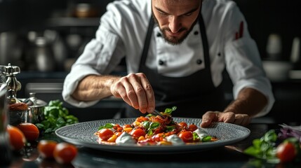Chef Preparing a Delicious Dish