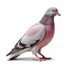 red pigeon isolated
