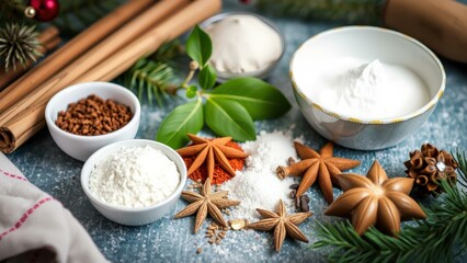Experience the Warmth of Holiday Baking with Our Festive Spices and Ingredients, Perfect for Crafting Delicious Treats