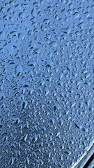 drops of water on a glass