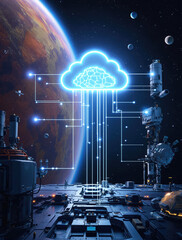 Advanced Space Station Utilizing Cloud Computing for Mission Control