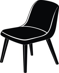 chair silhouette vector illustration chair icon