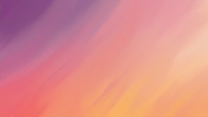 Obraz premium Soft gradient background with colors transitioning smoothly from deep purple to warm orange and soft pink, resembling a beautiful sunset sky