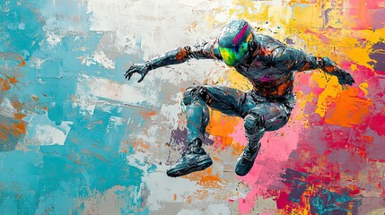 Custom blinds with your photo parkour  jump of android