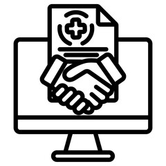 Health Collaborative Outline Icon