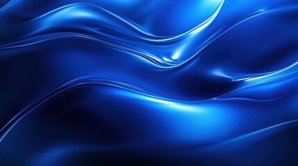 Obraz premium Abstract background with blue curved lines and shape