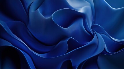 Obraz premium Abstract background with blue curved lines and shape