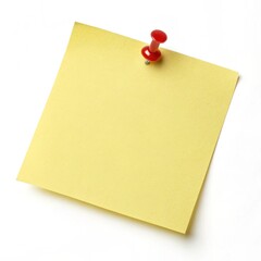 Blank paper note with push pin  generative ai