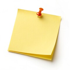 Blank paper note with push pin  generative ai