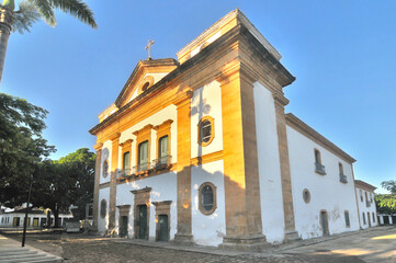 Old Streets in Paraty or Parati - well preserved Portuguese colonial and Brazilian Imperial city  located on the Costa Verde.