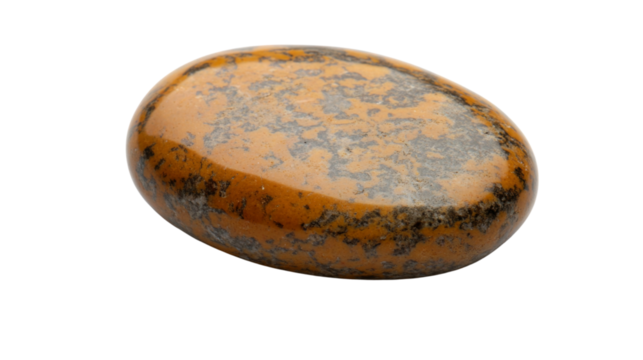 Round river stone on a transparent background - Powered by Adobe