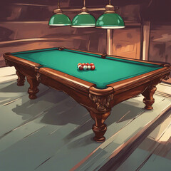 billiard game background illustration