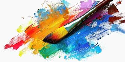 Fototapeta premium A digital painting icon with vibrant colors and artistic elements for design purposes.