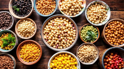 Vibrant Assorted Bean Collection Perfect for Healthy Meal Prep and Culinary Inspiration