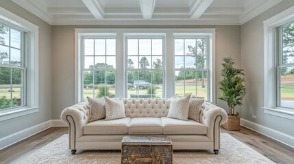 Elegant Sunlit Living Room