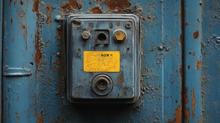 Vintage Industrial Control Panel