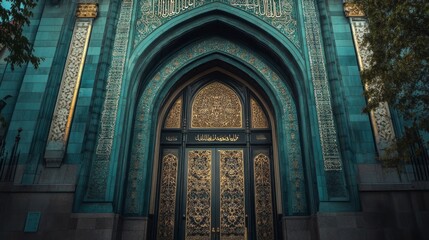 Obraz premium Majestic Mosque Entrance