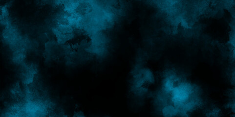 Fog or blue smoke color isolated background, Abstract smoke wallpaper background for desktop, old vintage textured border design with smoke floating, Color powder splash.