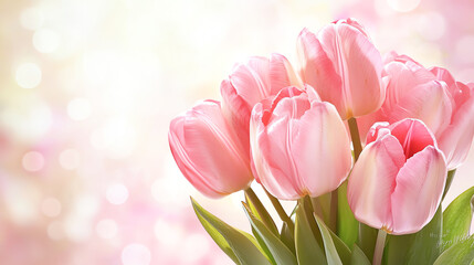 Obraz premium Greeting card with Happy Mother s Day text, pastel colors, isolated on white background