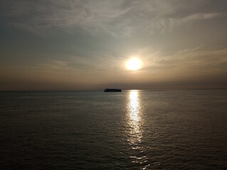 sunset over the river26