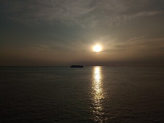 sunset over the river25