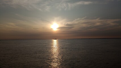 sunset over the river21