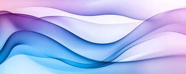 Fototapeta premium Soft blue and purple lighting on abstract smoke swirls, ethereal and otherworldly feel