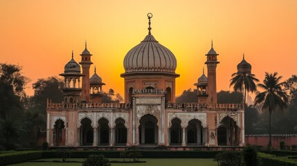 Obraz premium Majestic Mughal Architecture at Sunset